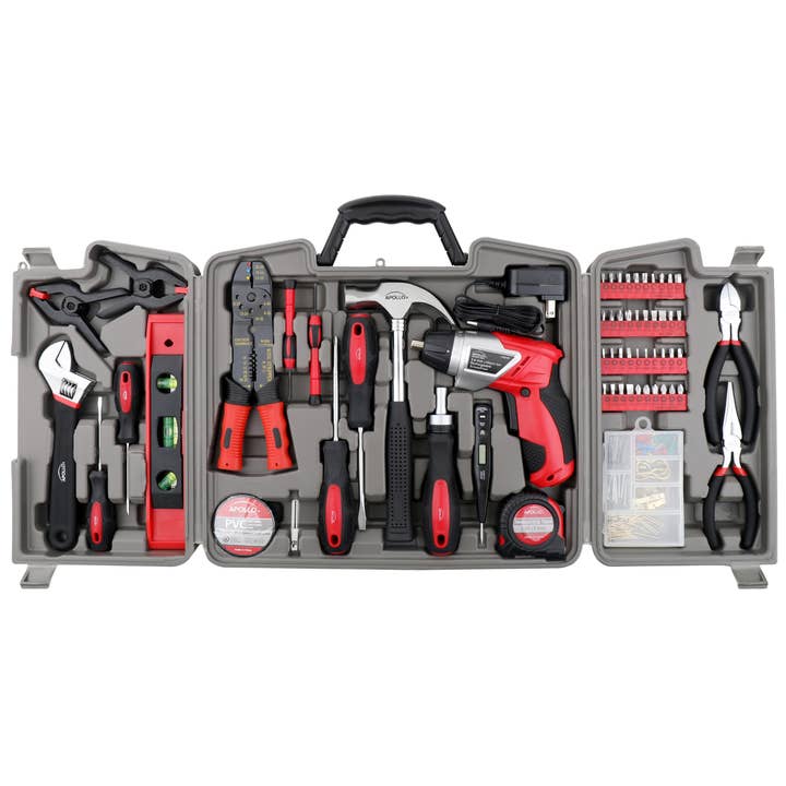 Wholesale 161 Pc Household Tool Kit w 3.6v Li-ion Cordless Screwdriver