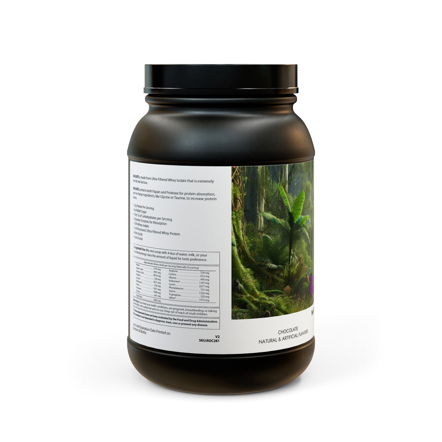 Bore-illa Whey Isolate Protein Supplement (907g, 2lb)