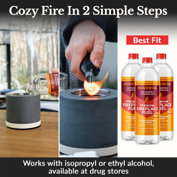 Wholesale Houswise Round Tabletop Compact Portable Smokeless Fire Pit