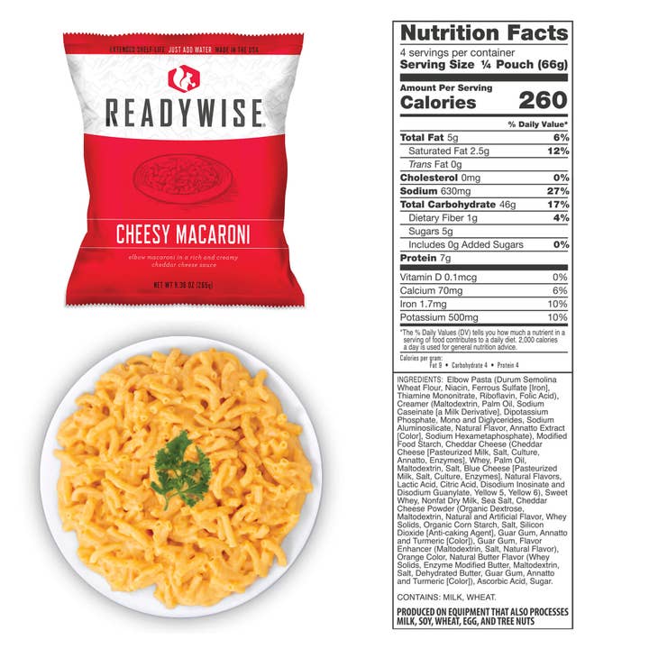 Wholesale 7 Day Emergency Dry Bag 60 Servings Breakfast and Entrée Gra