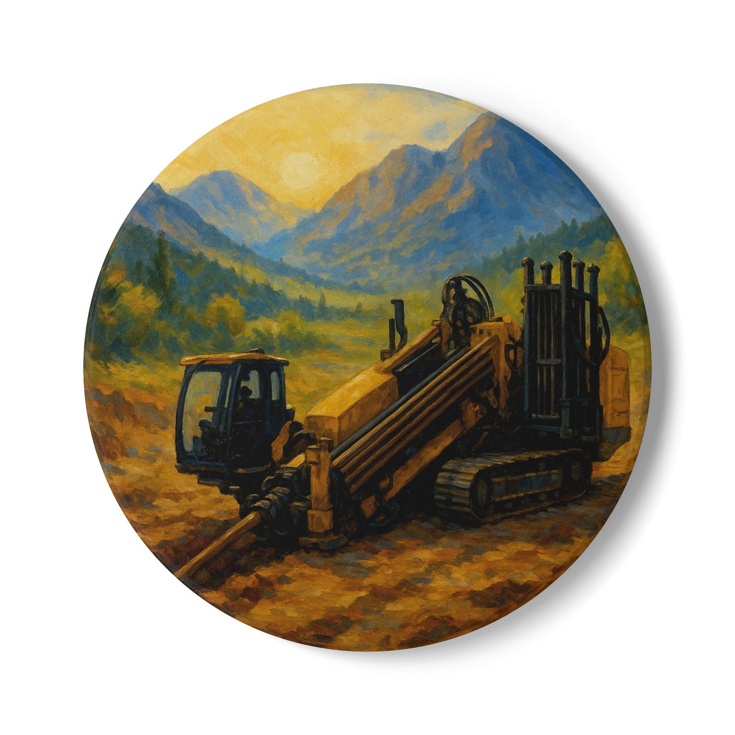 Bore Landscape Ceramic Coaster