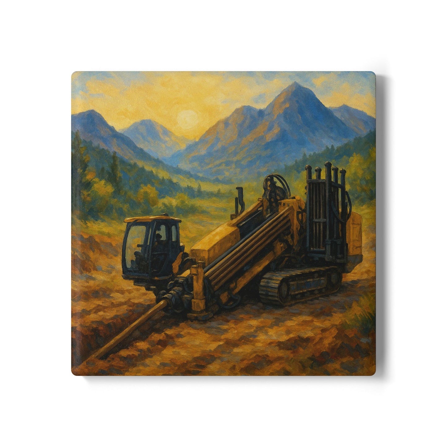 Bore Landscape Ceramic Coaster