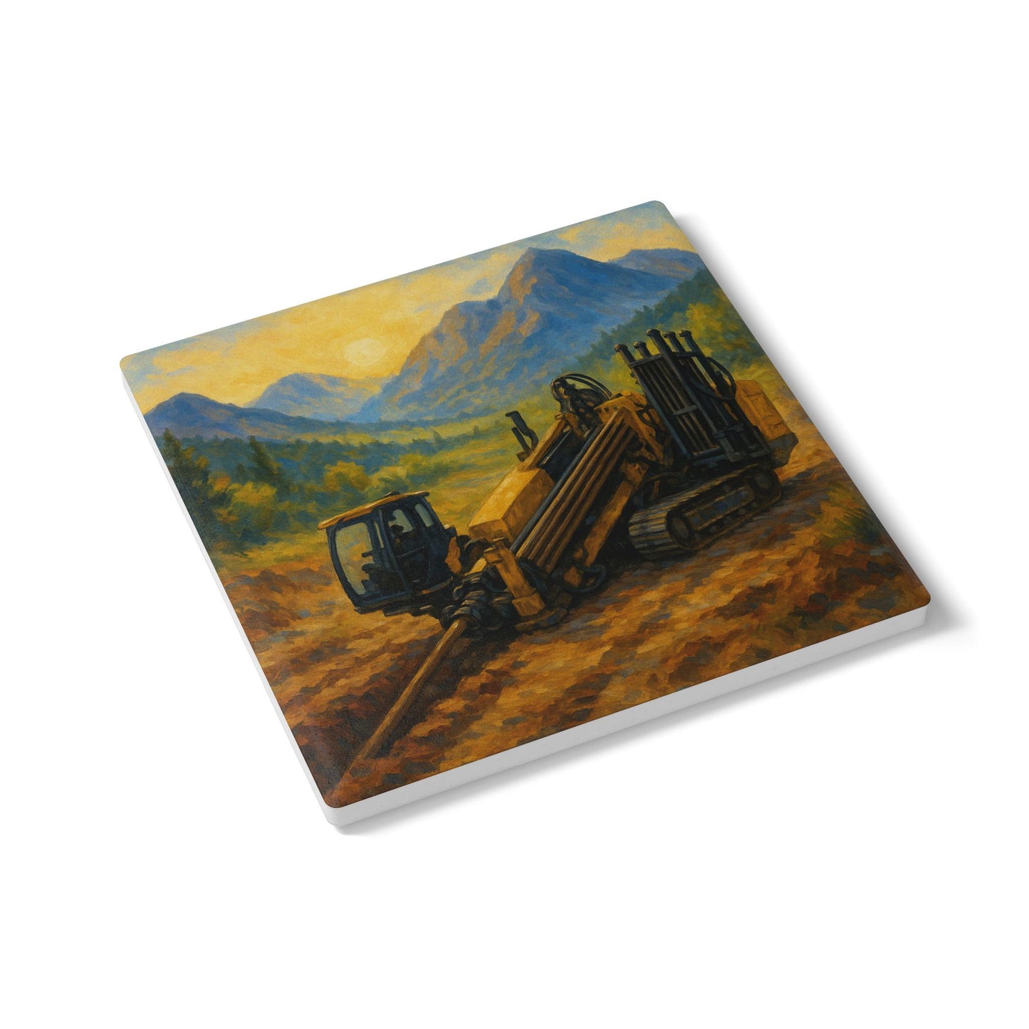 Bore Landscape Ceramic Coaster