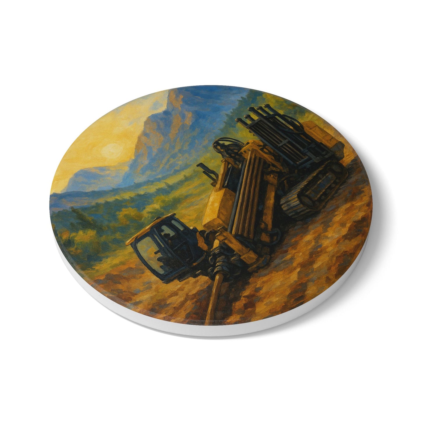 Bore Landscape Ceramic Coaster
