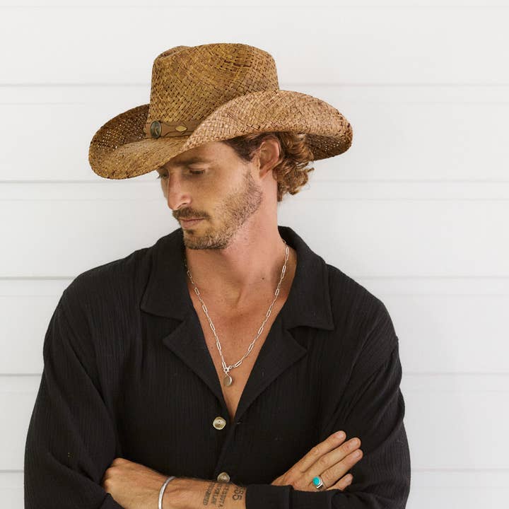 Wholesale Country Western Raffia Cowboy Hat
