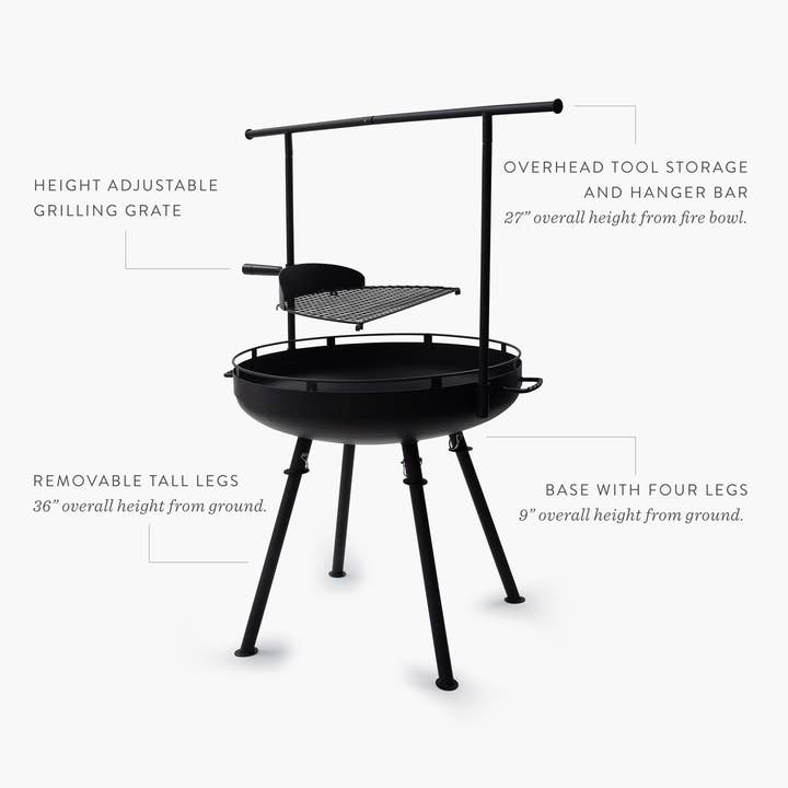 Wholesale Cowboy Fire Pit Grill - 30"