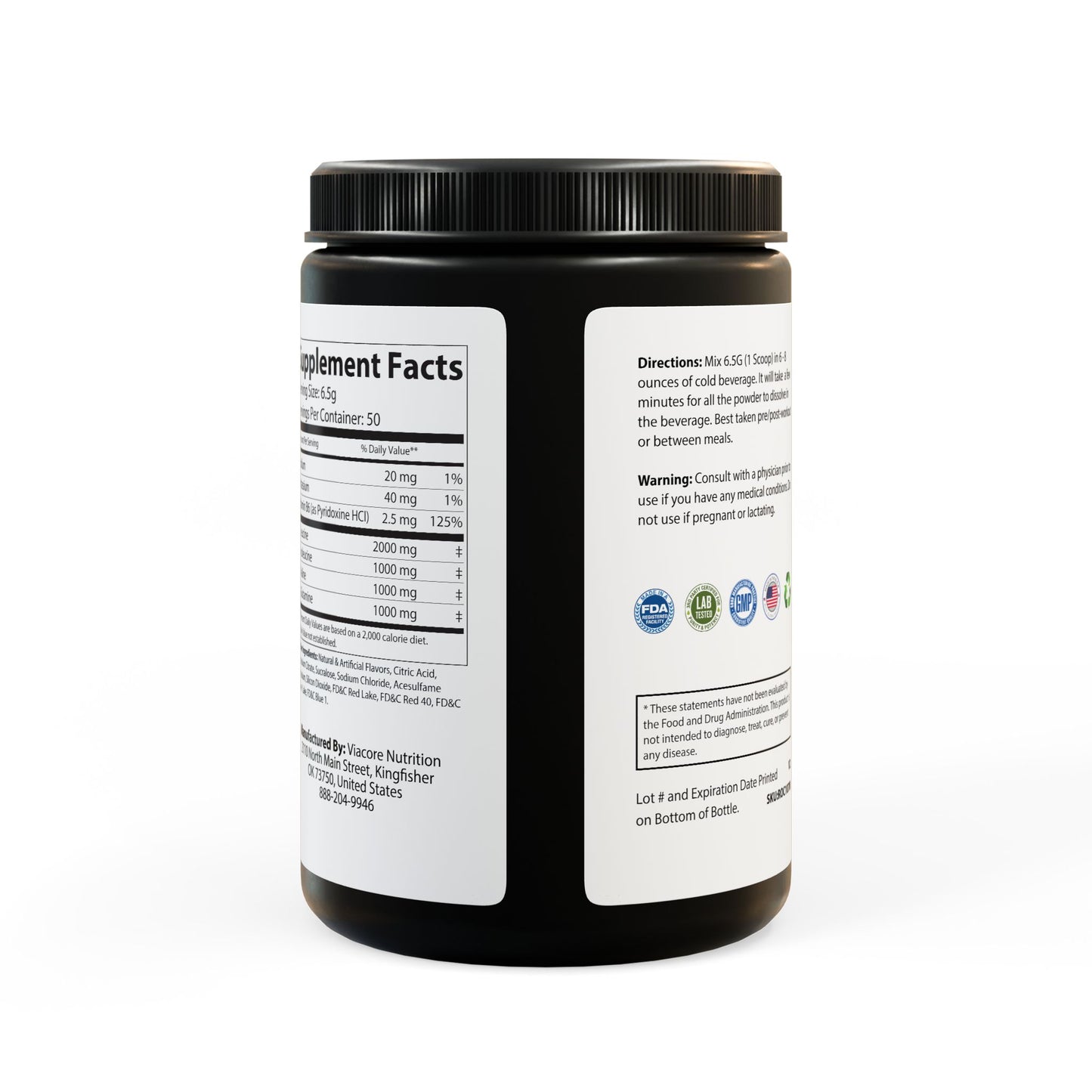 Rodzilla BCAA Supplement, Grape (325g, 11.46oz, 50 servings)