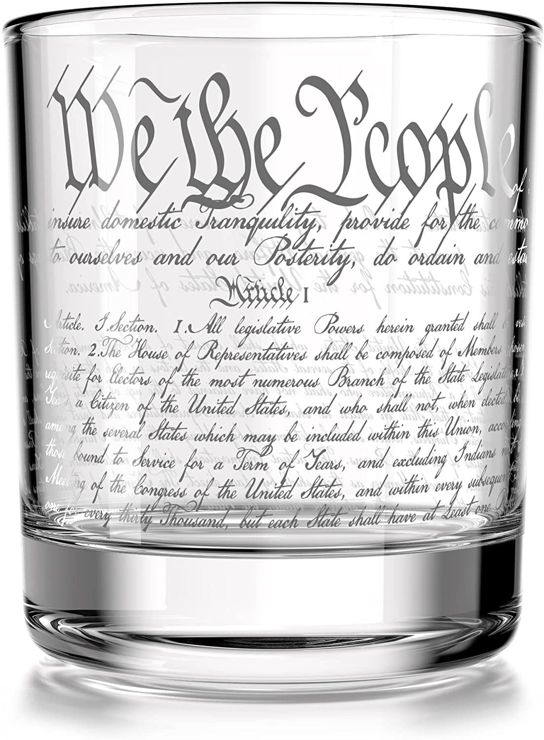 We The People Constitution Glass