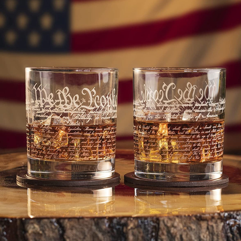 We The People Constitution Glass