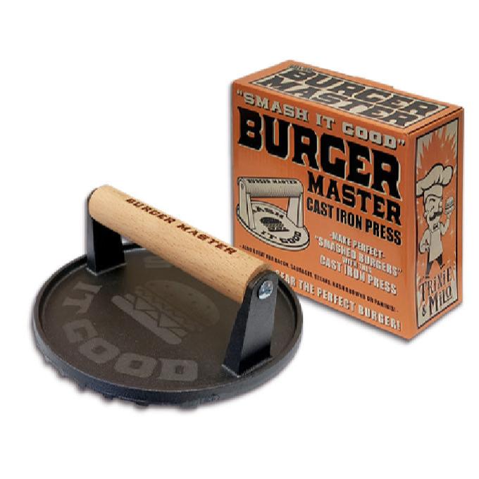 "Burger Master" Cast Iron Grill Press