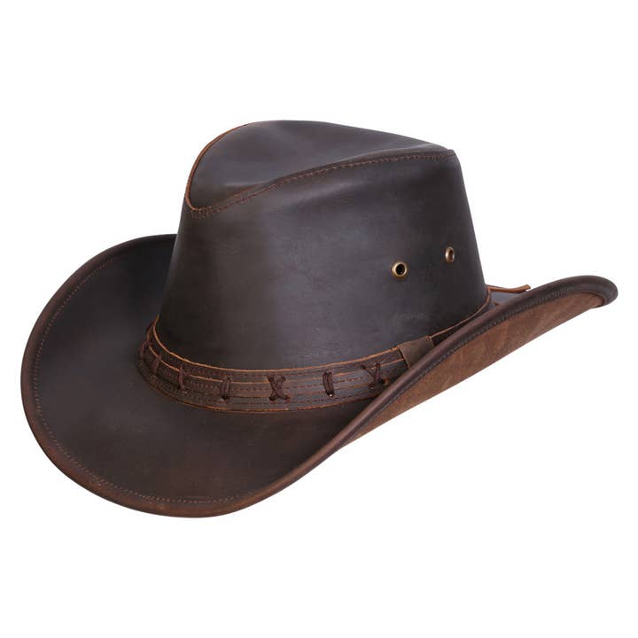 Wholesale High Sierra Leather Cowboy Hat