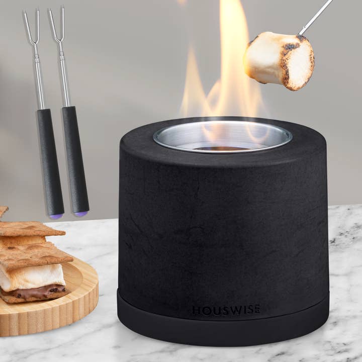 Wholesale Houswise Round Tabletop Compact Portable Smokeless Fire Pit