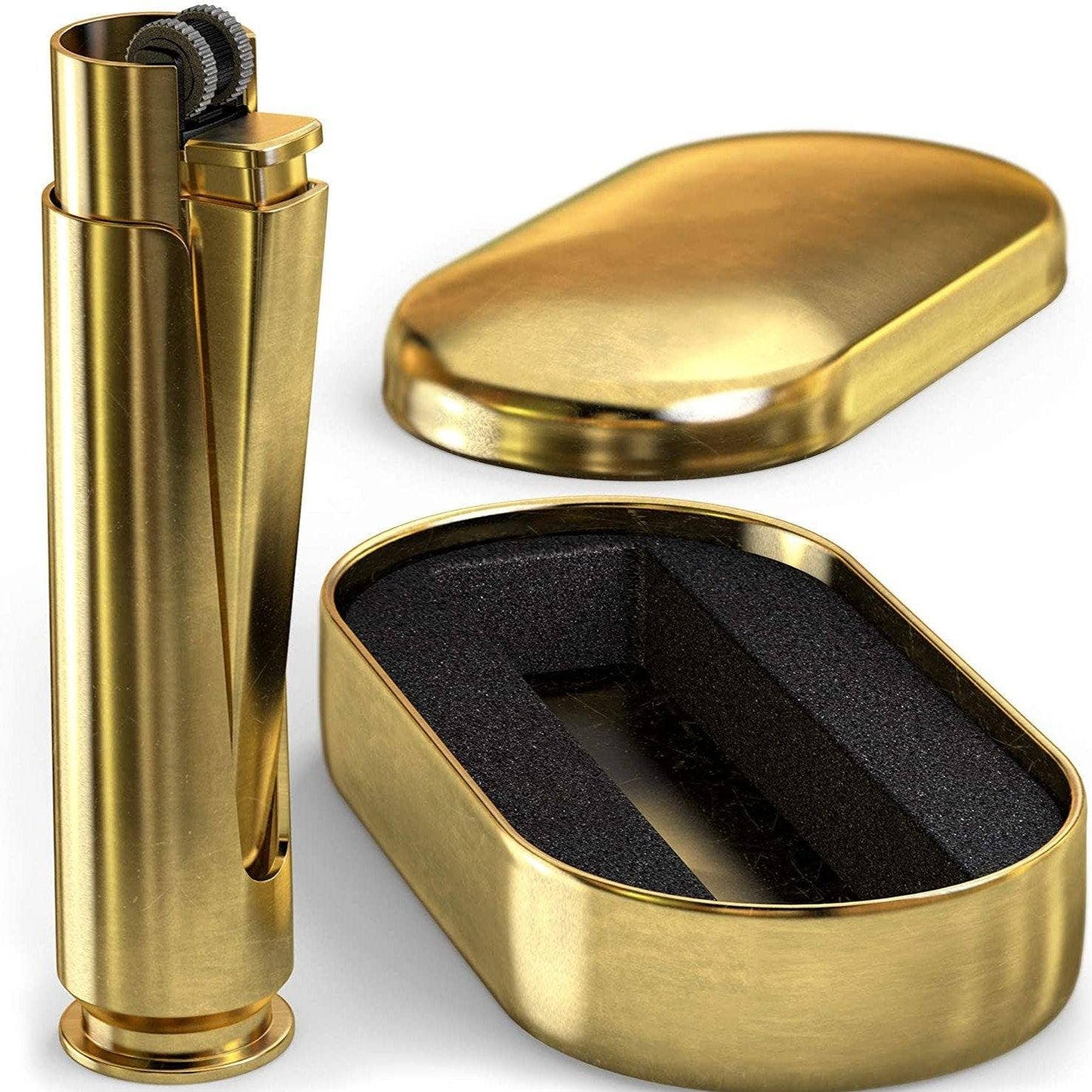 Wholesale 50 Cal BMG Refillable Lighter - Solid Brass