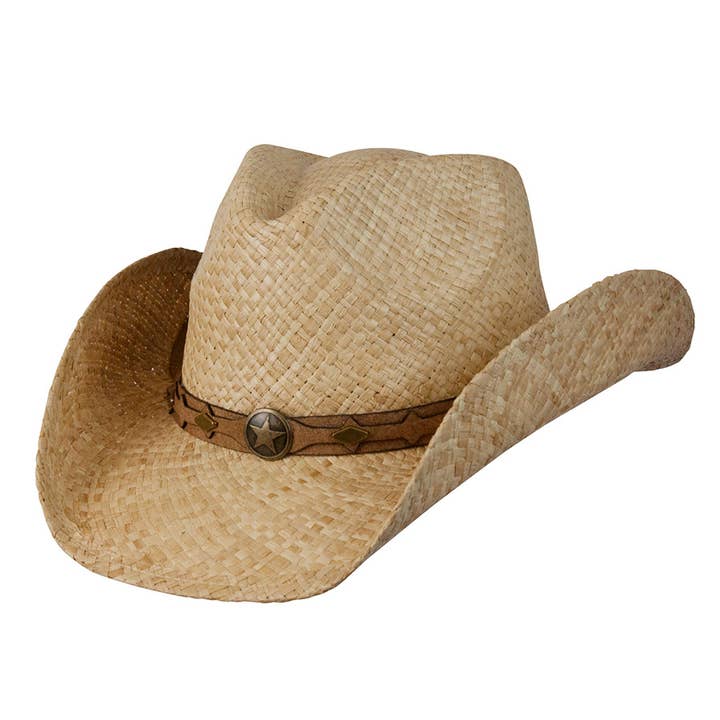 Wholesale Country Western Raffia Cowboy Hat