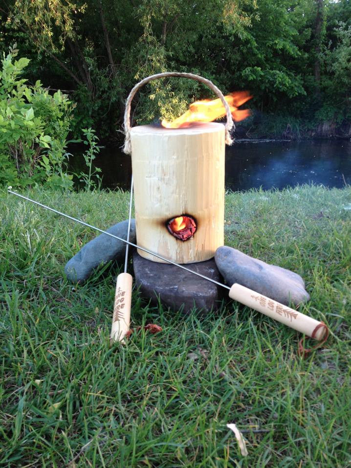 Original OneLogFire Campfire Log - Portable & Efficient