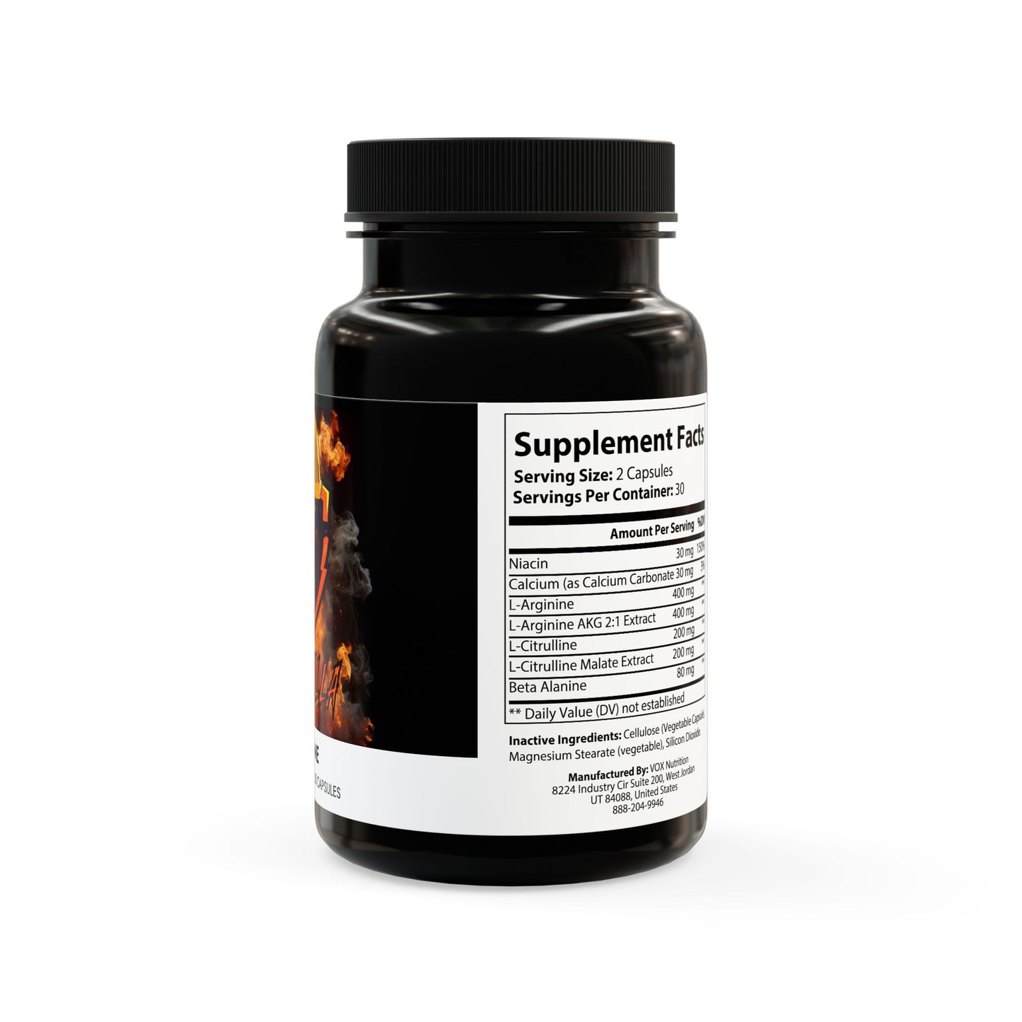 Rodzilla L-Arginine Supplement (60 Capsules)