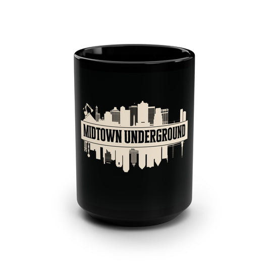 Midtown Underground Black Mug - 15oz