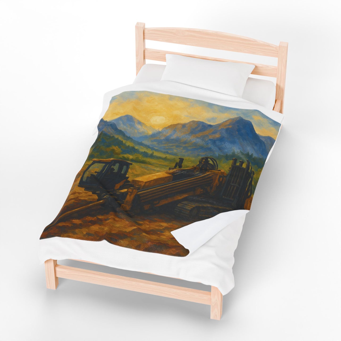 Drill Landscape Plush Blanket