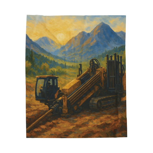 Drill Landscape Plush Blanket