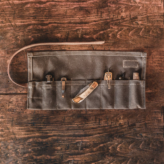Wholesale Knife Roll - Field Tan