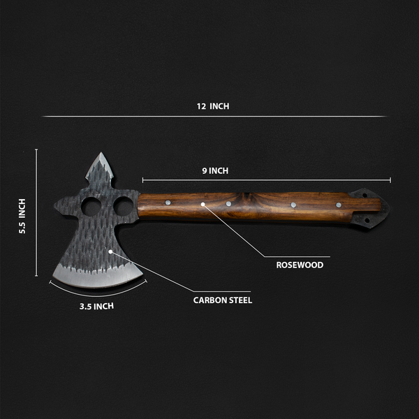 Hand Forged Carbon Tomahawk BY TITAN TC-020