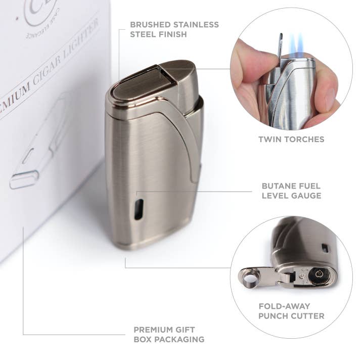 Wholesale Klaro Double Torch Lighter