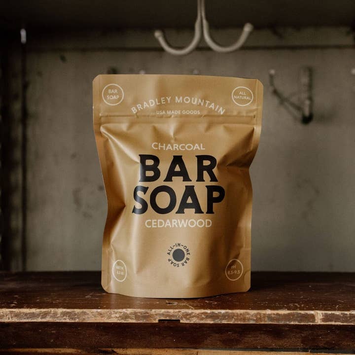 Wholesale Charcoal Bar Soap - Cedarwood