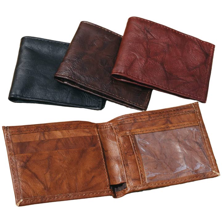 Wholesale Leather Bifold Wallet with ID Window