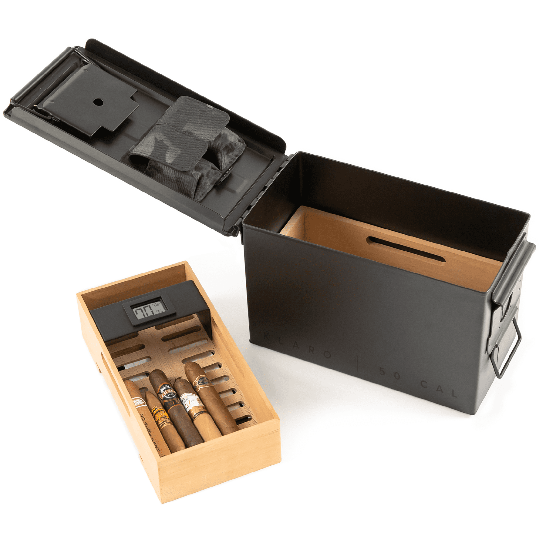 Wholesale The Smoke Can - Black 50 Cal Humidor
