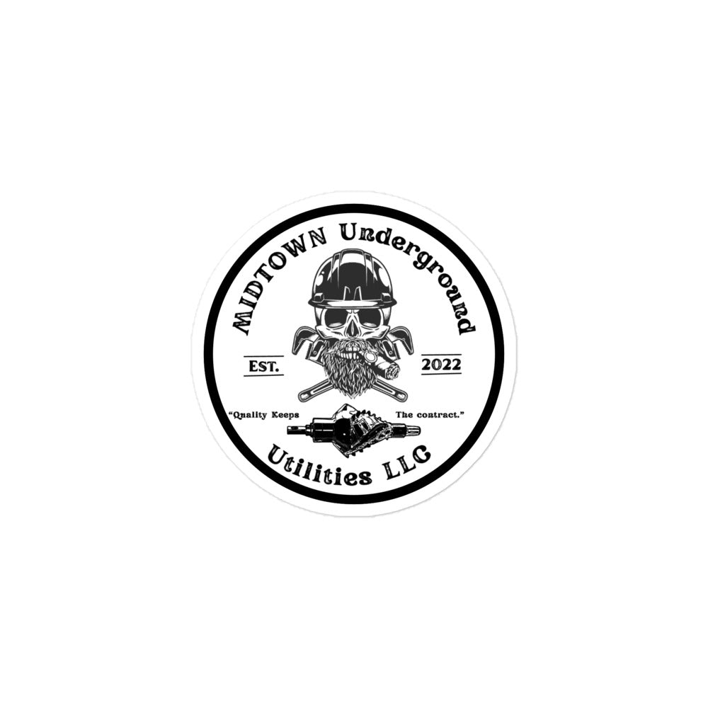 Est Sticker Design EST Hard hat sticker – Midtown Underground